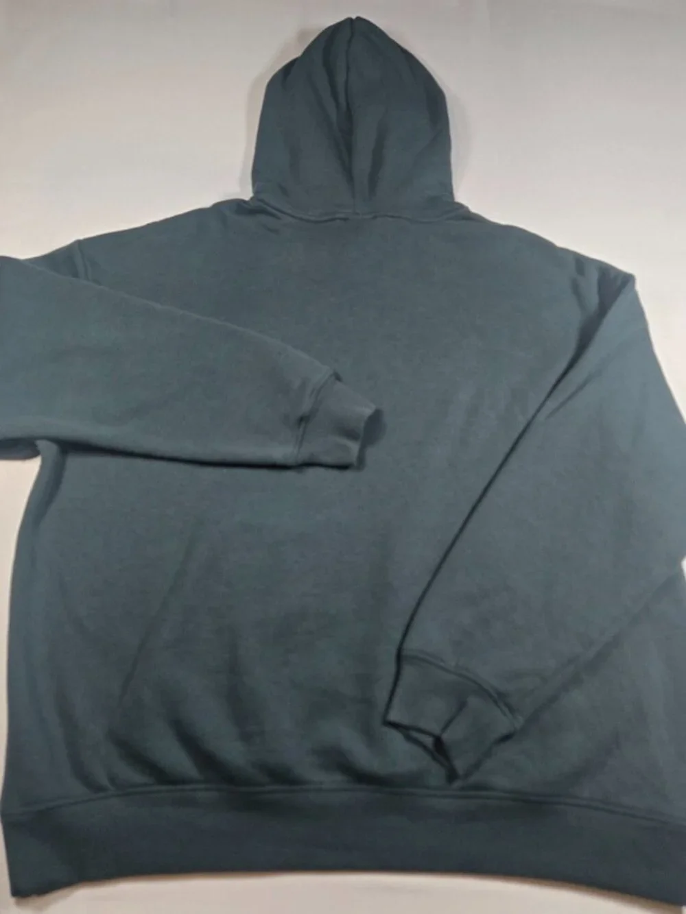 Reebok Pullover Hoodie Dark Teal Green Embroidered Logo Sweatshirt Size XL